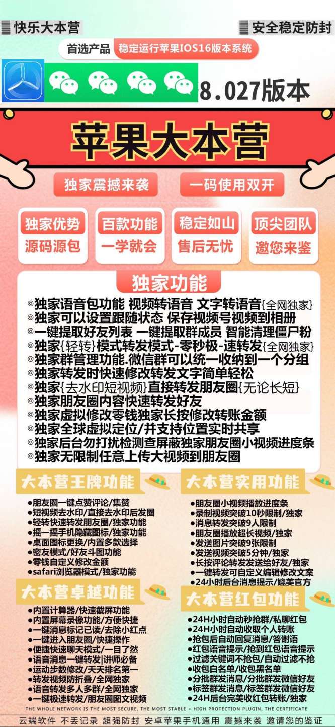 【苹果大本营官网激活码】《苹果大本营鱼授权码》（语音一键转发好友或群）【正版授权】